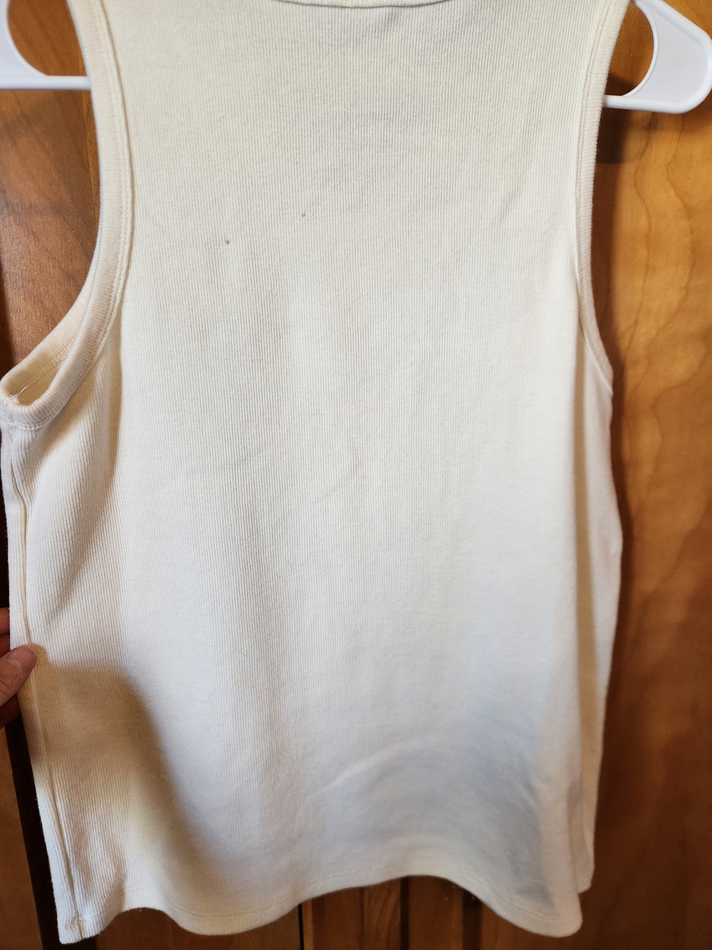 Country Club Cream Muscle Tank with Red Script - Picture 3 of 3
